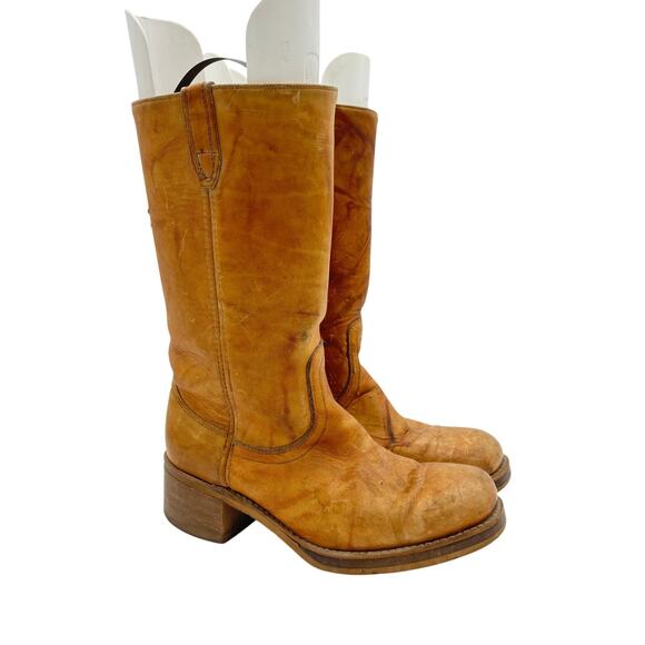 Vintage 60s 70s Acme Leather Campus Rancher Boots Men's 8.5EEE Made in USA